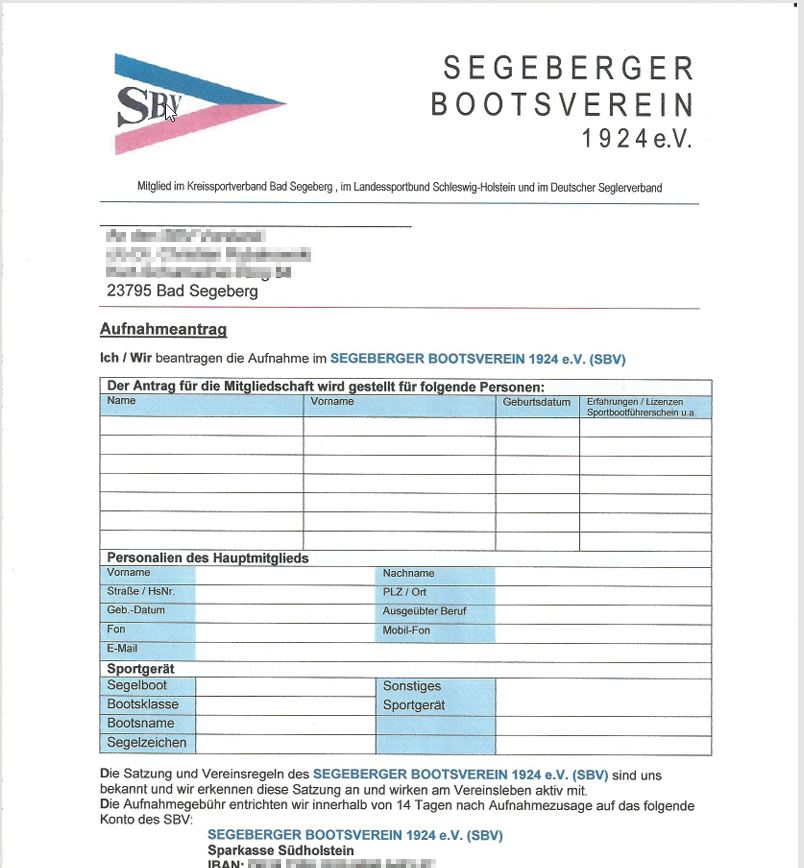 Begrüßung neuer Mitglieder